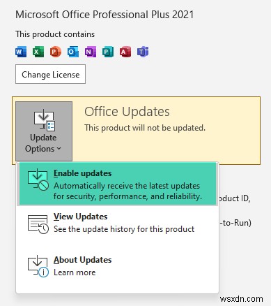 Microsoft Office 자동 업데이트 옵션 숨기기: 그룹 정책 및 레지스트리 설정 방법