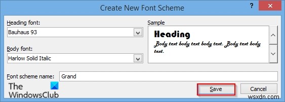 Microsoft Publisher에서 글꼴 구성표(Font Scheme)를 적용하고 관리하는 방법