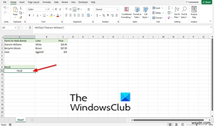 마이크로소프트 엑셀(Microsoft Excel) NOT 함수 사용법 완벽 정리