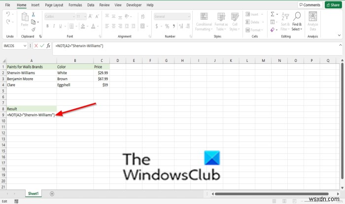 마이크로소프트 엑셀(Microsoft Excel) NOT 함수 사용법 완벽 정리