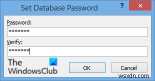 Microsoft Access 데이터베이스에 암호를 설정하고 해제하는 방법