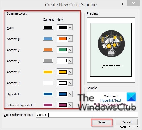 Microsoft Publisher에서 색 구성표를 적용하는 방법