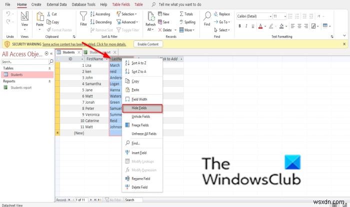 Microsoft Access에서 필드와 눈금자 숨기기 및 숨기기 해제하는 완벽 가이드