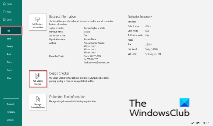 Microsoft Publisher에서 디자인 검사기를 사용하는 방법