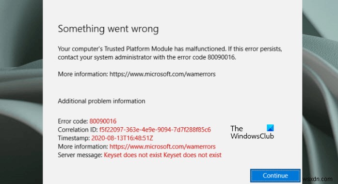 Outlook 오류 코드 80090030, 80090016 신뢰할 수 있는 플랫폼 모듈(TPM)이 오작동했습니다 완벽 해결 가이드