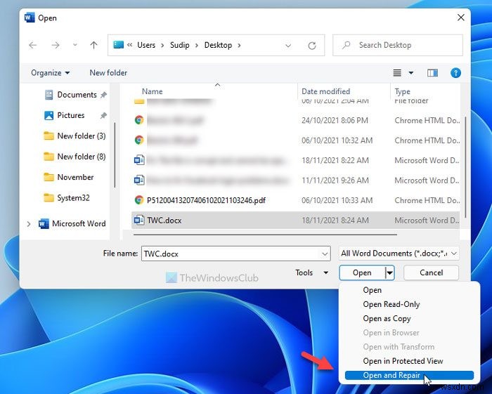 Word, Excel, PowerPoint에서  파일이 손상되어 열 수 없습니다  오류 해결 방법