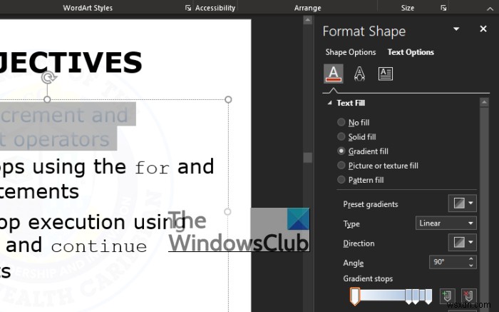 PowerPoint 슬라이드에 다중 색상 텍스트 추가하는 방법