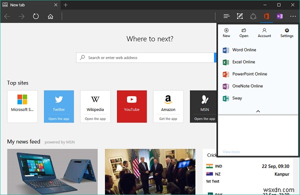 Edge·Chrome에서 Office Online 확장 프로그램으로 Office 문서 만들고 편집하기