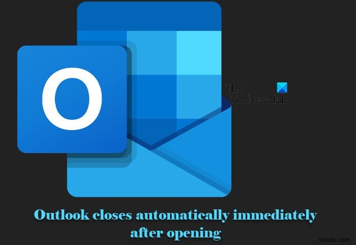 Outlook 실행 직후 자동으로 종료되는 문제 해결 방법