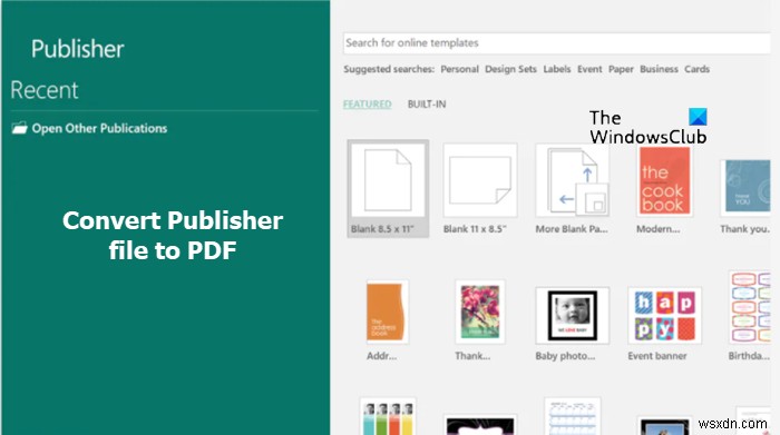 Microsoft Publisher 파일을 PDF로 쉽게 변환하는 방법 총정리