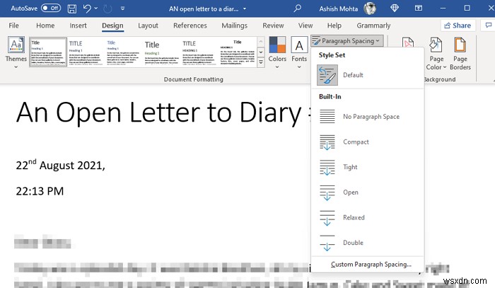 Microsoft Word에서 줄 간격 변경하는 방법 완벽 가이드