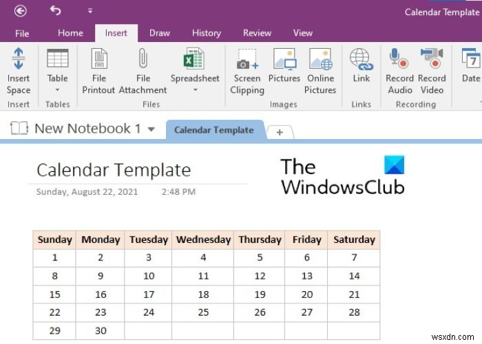 OneNote 캘린더 템플릿 만드는 방법, 초보자도 따라 하는 단계별 가이드