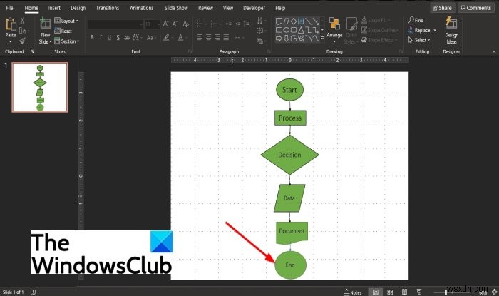 파워포인트(PowerPoint)에서 순서도 만드는 방법