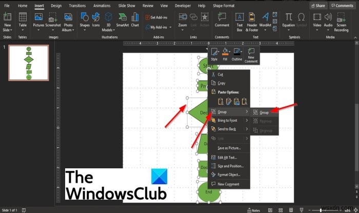 파워포인트(PowerPoint)에서 순서도 만드는 방법