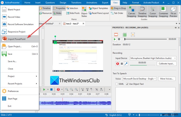 Windows 11/10에서 음성 내레이션이 포함된 비디오 프레젠테이션 만드는 방법