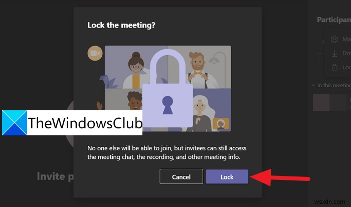 Microsoft Teams에서 회의를 잠그고 늦은 참가자의 입장을 막는 방법