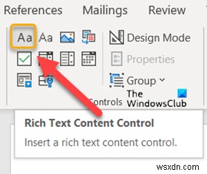 Microsoft Word에서 콘텐츠 컨트롤 추가 및 변경하는 방법