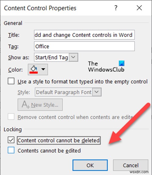 Microsoft Word에서 콘텐츠 컨트롤 추가 및 변경하는 방법