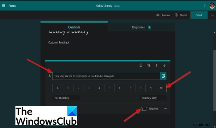 Microsoft Forms 양식에 질문을 추가하는 방법
