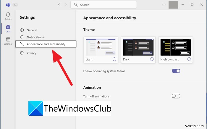 Windows 11에서 Microsoft Teams 테마 변경하는 방법 (라이트·다크·고대비 모드)