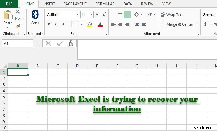 Microsoft Excel  정보 복구 시도 중  오류 해결 방법