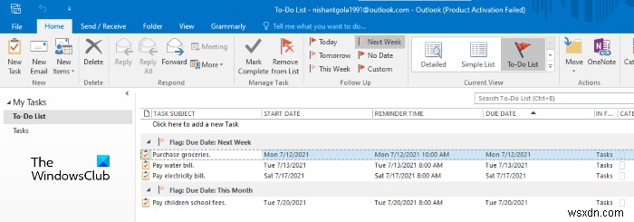 OneNote에서 Outlook 작업 만드는 방법 – 프로젝트 관리와 마감일 알림까지