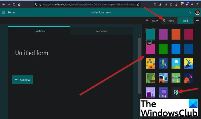 Microsoft Forms 테마 추가하는 방법, 폼 디자인 예쁘게 꾸미기