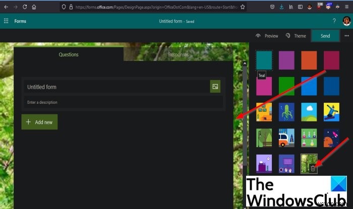 Microsoft Forms 테마 추가하는 방법, 폼 디자인 예쁘게 꾸미기