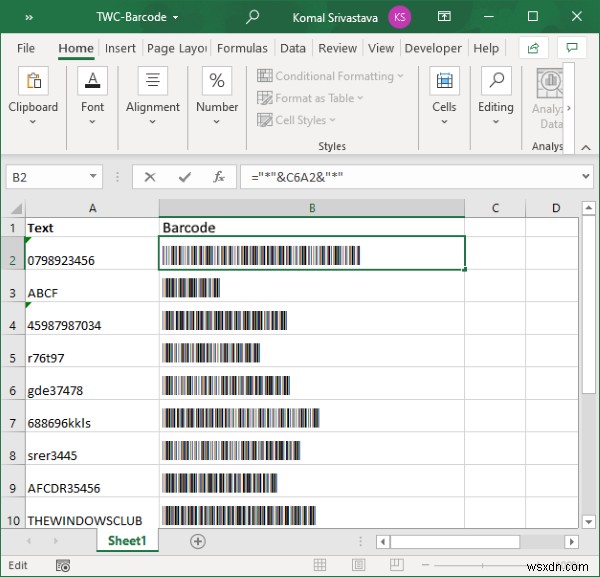 Microsoft Excel에서 바코드 생성하는 방법 – Code 39 폰트 완벽 가이드