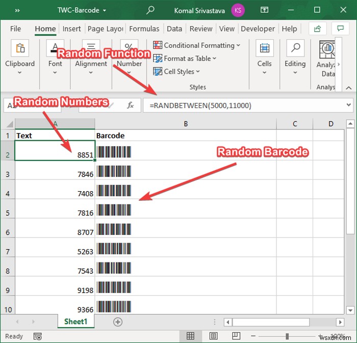 Microsoft Excel에서 바코드 생성하는 방법 – Code 39 폰트 완벽 가이드
