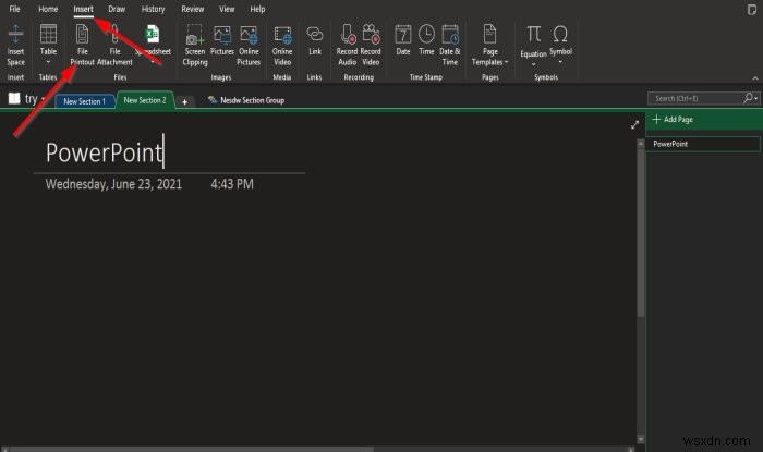 PowerPoint(파워포인트) 파일을 OneNote로 가져오는 방법