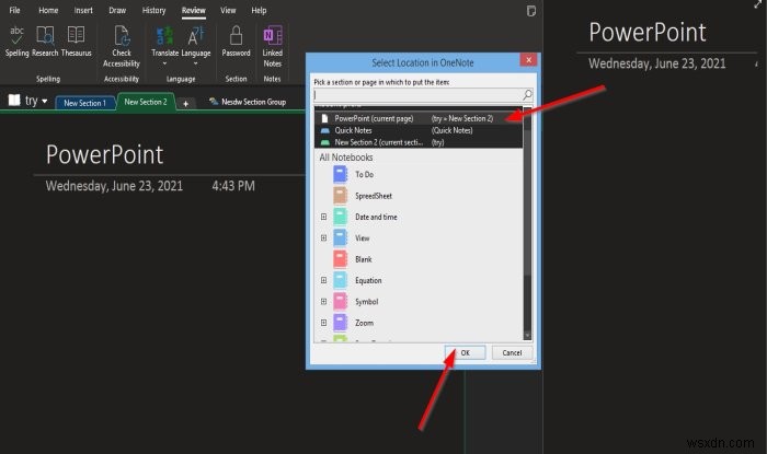 PowerPoint(파워포인트) 파일을 OneNote로 가져오는 방법
