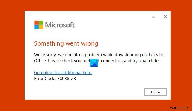 Microsoft Office 오류 코드 30038-28 해결 방법 – 설치·업데이트 문제 완벽 가이드