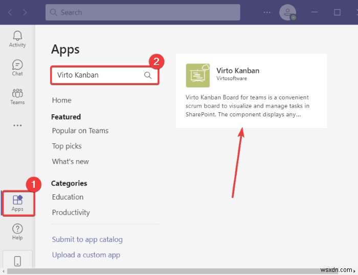 Microsoft Teams에서 칸반 보드 만드는 방법 (Virto Kanban Board 활용)