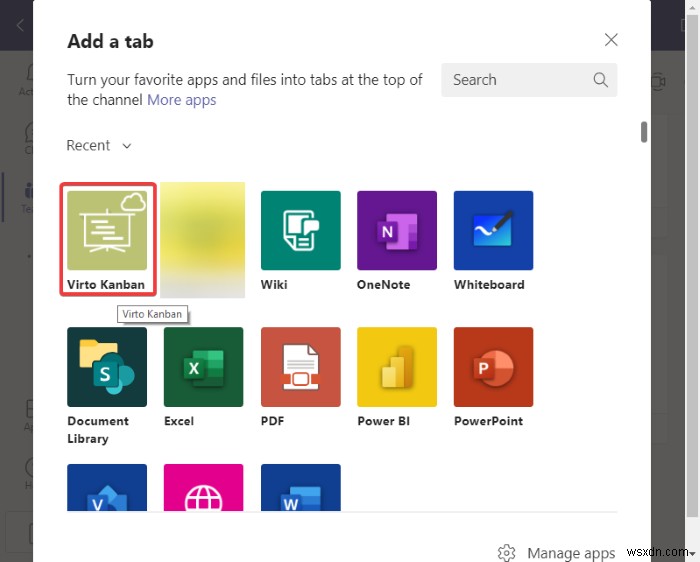 Microsoft Teams에서 칸반 보드 만드는 방법 (Virto Kanban Board 활용)