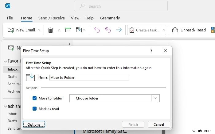 아웃룩(Outlook) 빠른 단계(Quick Steps) 만들기 및 관리하는 방법