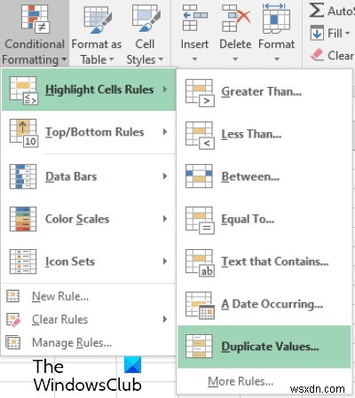 엑셀(Microsoft Excel)에서 중복 셀을 찾고 강조 표시하는 방법