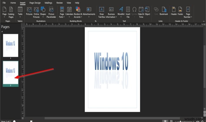 Microsoft Publisher에서 페이지 옵션 사용하는 방법