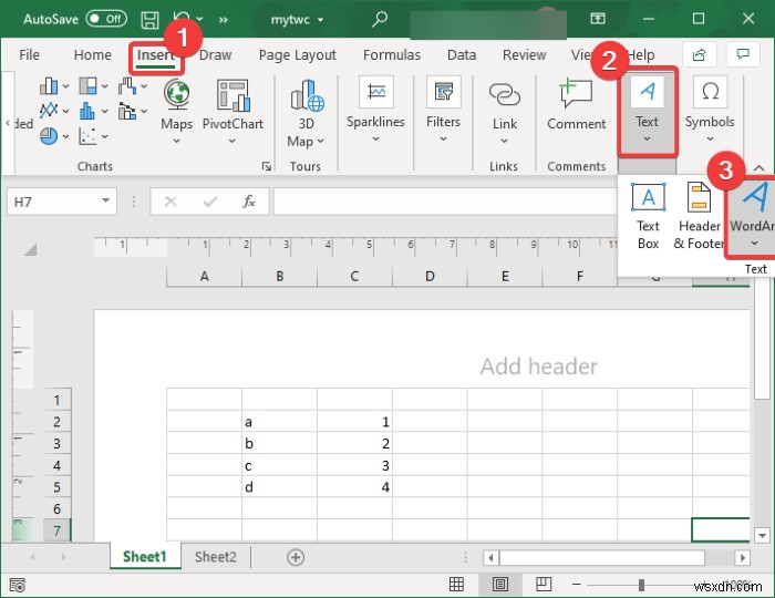 엑셀(Excel)에서 워터마크 추가하는 방법 2가지
