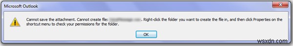 Microsoft Outlook에서 이메일 첨부 파일을 열거나 저장할 수 없을 때 해결 방법