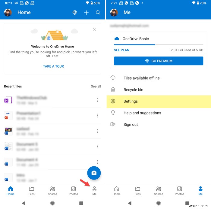 안드로이드와 iOS에서 OneDrive 오늘의 추억 알림 끄는 방법