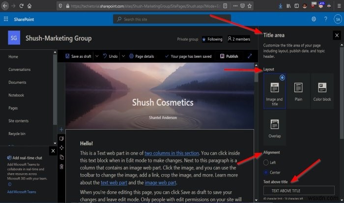 SharePoint 사이트 페이지 만드는 방법 – 초보자를 위한 단계별 가이드