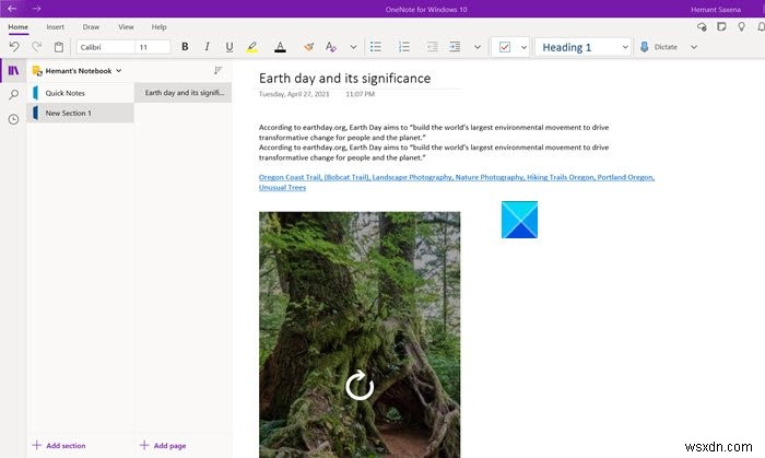OneNote와 Word에 Pinterest 핀을 삽입하는 방법