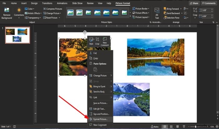 파워포인트(PowerPoint)에서 3D 사진 큐브 만드는 방법