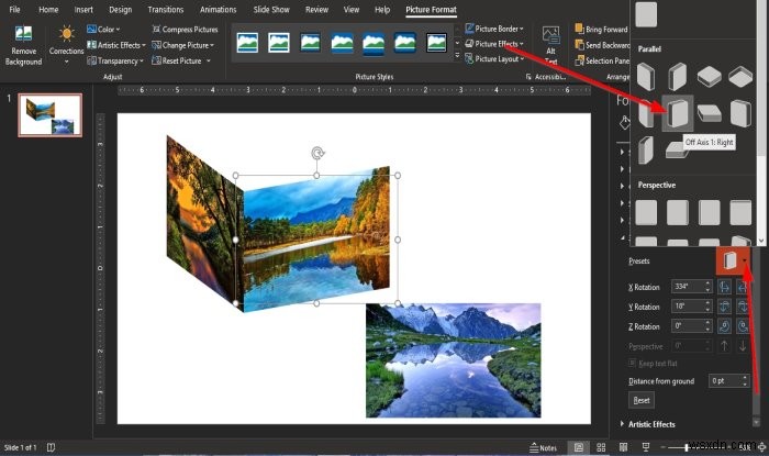 파워포인트(PowerPoint)에서 3D 사진 큐브 만드는 방법