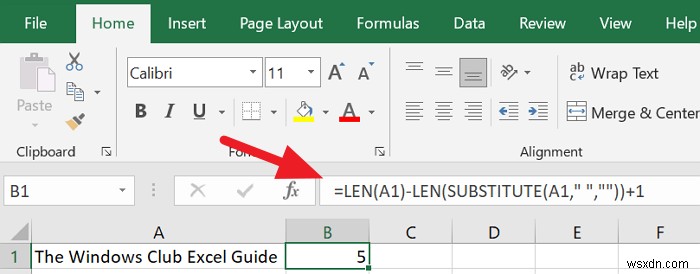 엑셀(Microsoft Excel)에서 단어 수 세는 방법 – LEN, TRIM, SUBSTITUTE 함수 활용법