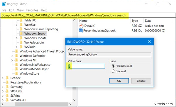 Microsoft Outlook 검색이 비활성화되거나 작동하지 않을 때 해결 방법