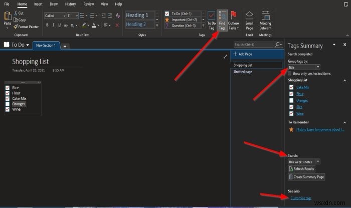 OneNote 태그 활용법: 메모 우선순위 지정과 체계적인 분류 방법