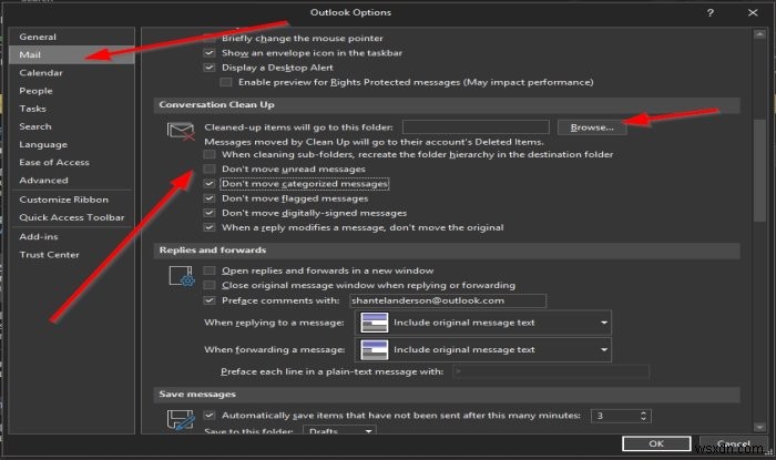 Outlook 대화 정리(Conversation Clean Up) 설정 변경 및 중복 메시지 삭제 방법