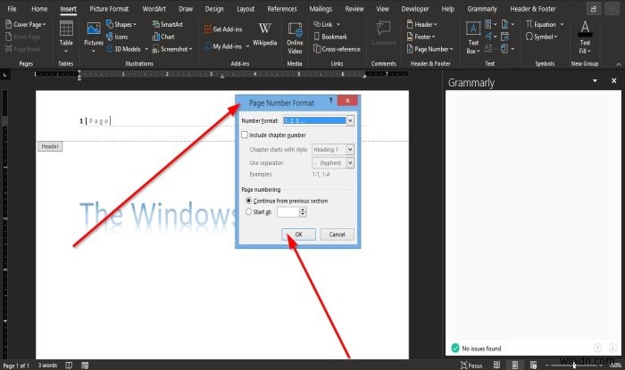 Microsoft Word에서 머리글과 바닥글 삽입하는 방법